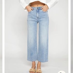 Brand new Oliver Logan Aberdeen High Rise jeans, wide leg cropped, sold out